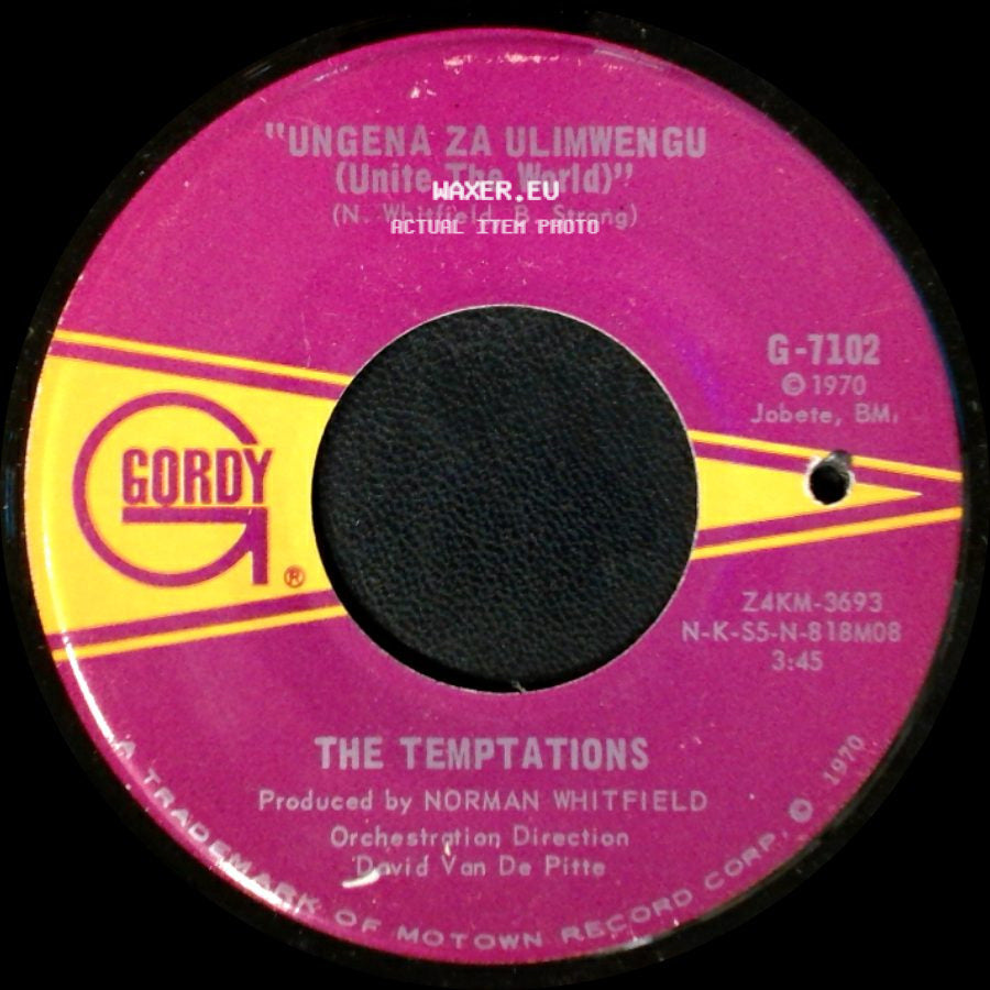 The Temptations - Hum Along And Dance / Ungena Za Ulimwengu (Unite The World) side B
