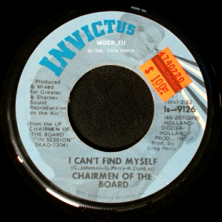 Chairmen Of The Board - I Can't Find Myself / Let Me Down Easy side A