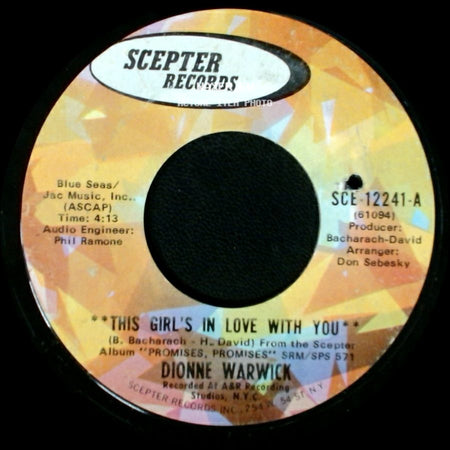 Dionne Warwick - Dream Sweet Dreamer / This Girl's In Love With You side B