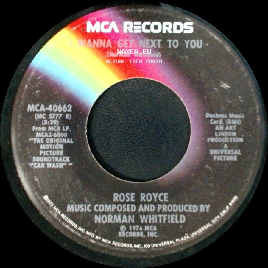 Rose Royce - I Wanna Get Next To You / Sunrise side A