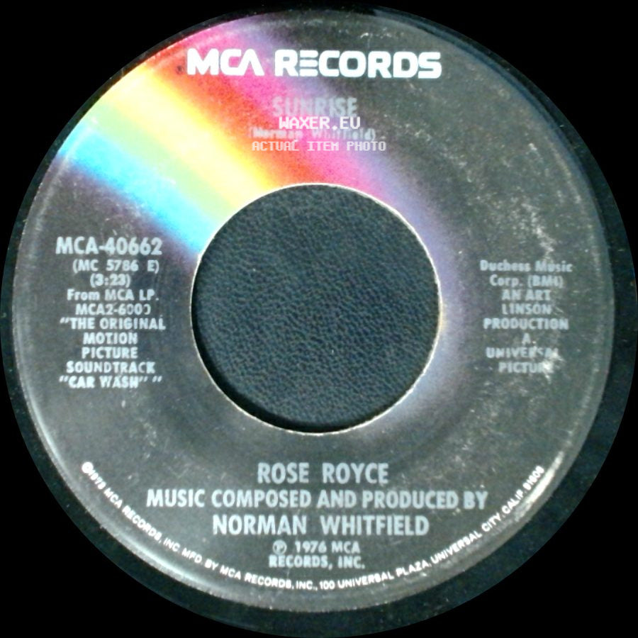 Rose Royce - I Wanna Get Next To You / Sunrise side B