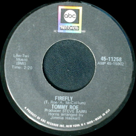 Tommy Roe - Firefly / Stir It Up And Serve It side A