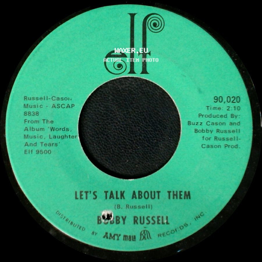 Bob Russell / Bobby Russell - 1432 Franklin Pike Circle Hero / Let's Talk About Them side B