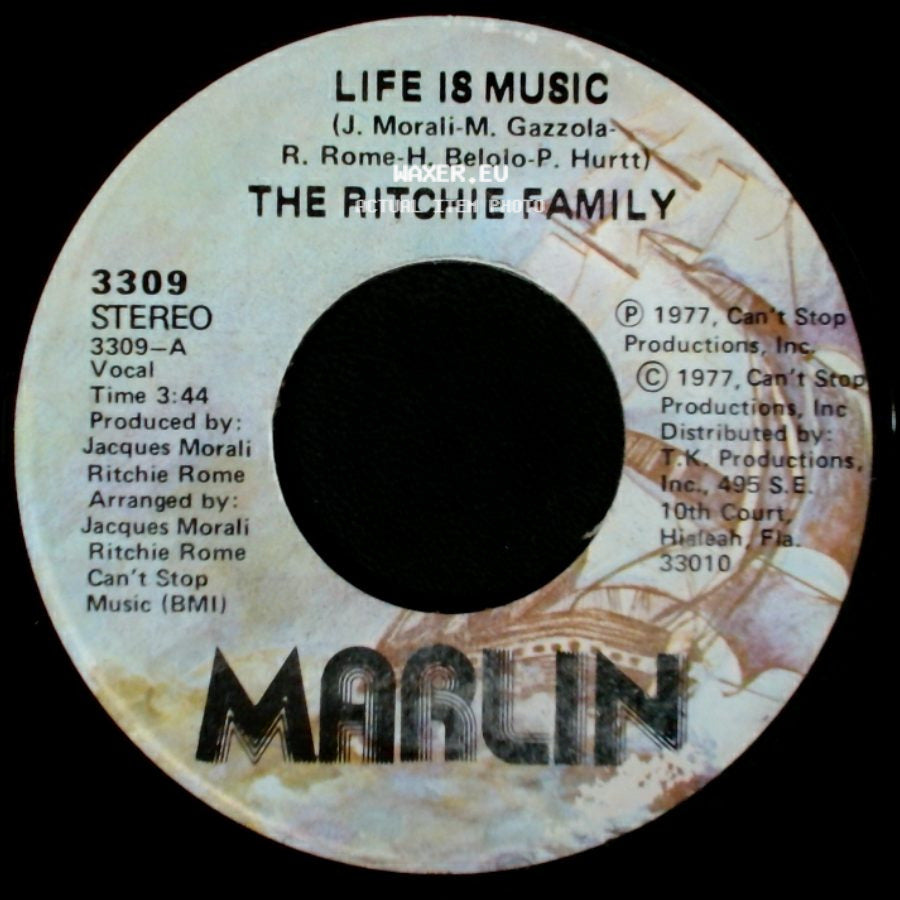 The Ritchie Family - Life Is Music / Lady Luck side A