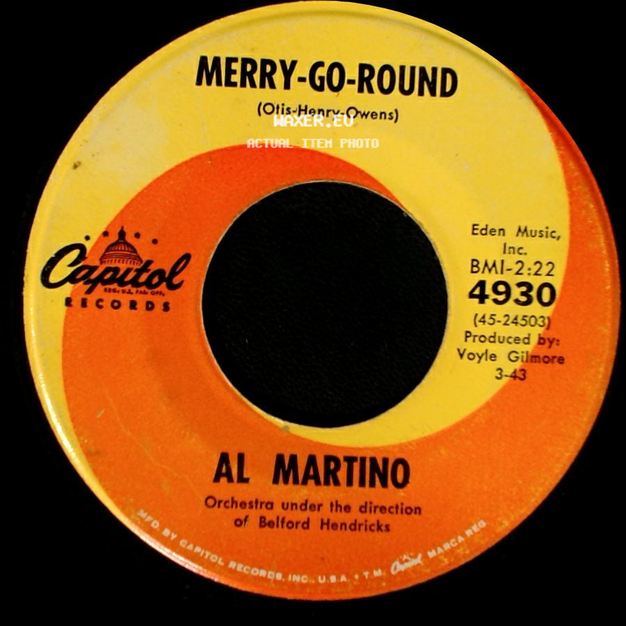 Al Martino - I Love You Because / Merry-Go-Round side B