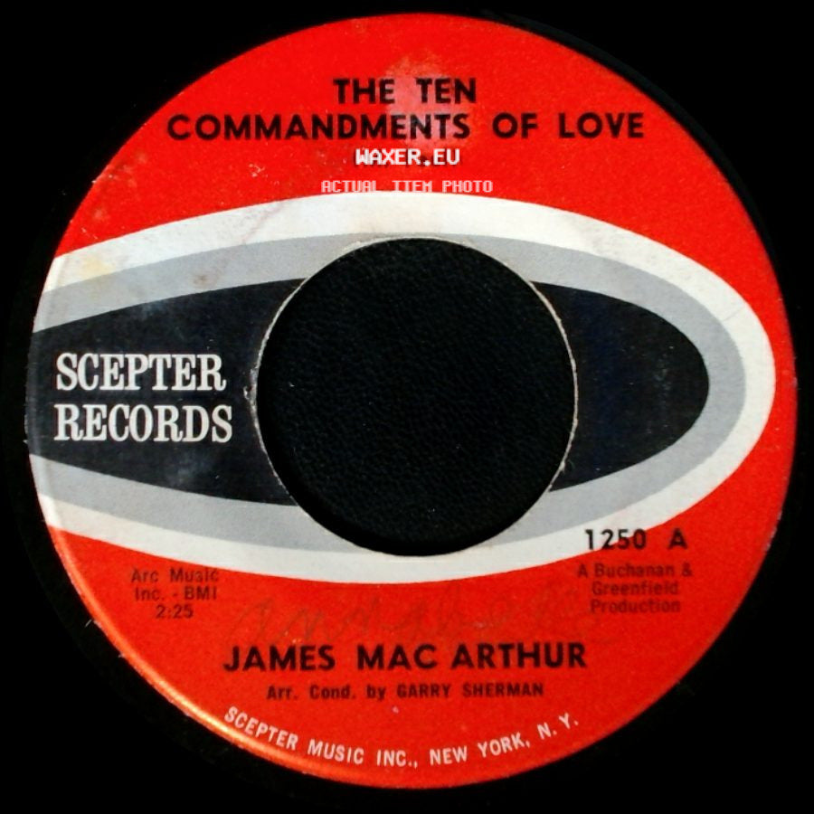 James Mac Arthur - The Ten Commandments Of Love / Padre side A