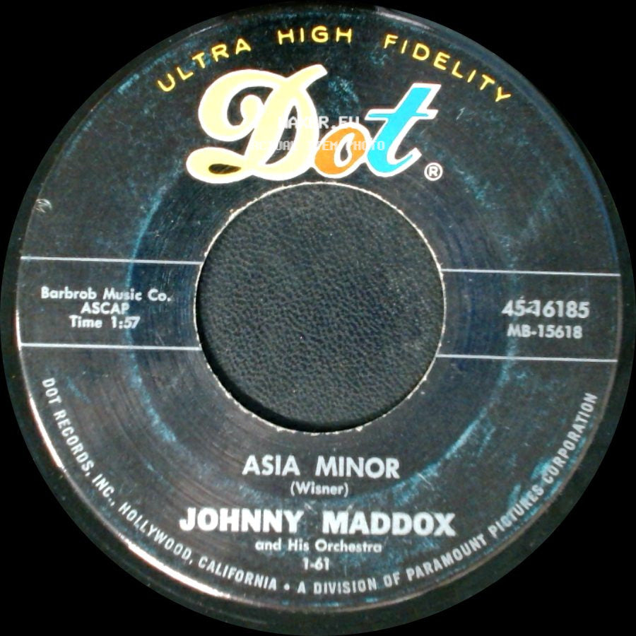 Johnny Maddox And His Orchestra - Shell Happy / Asia Minor side B