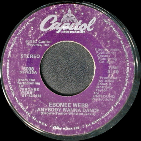 Ebonee Webb - Anybody Wanna Dance / Gonna Get Cha side A