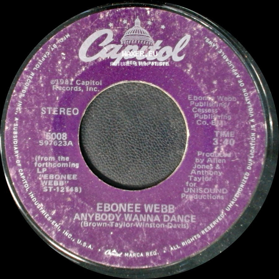 Ebonee Webb - Anybody Wanna Dance / Gonna Get Cha side A