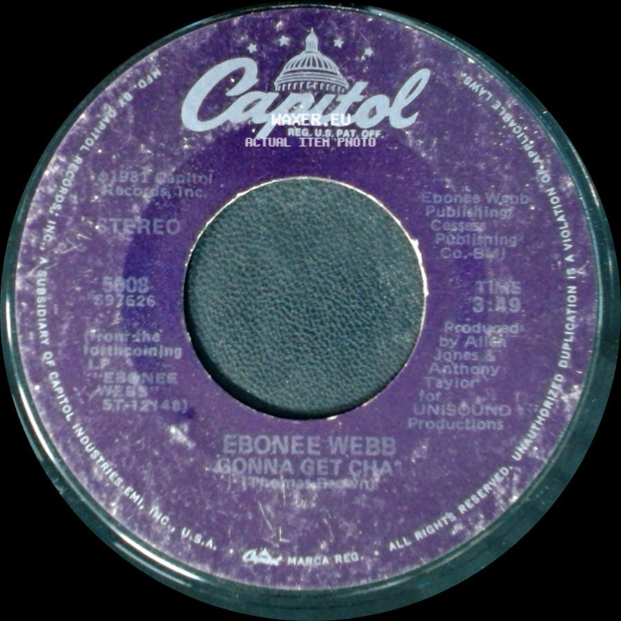 Ebonee Webb - Anybody Wanna Dance / Gonna Get Cha side B