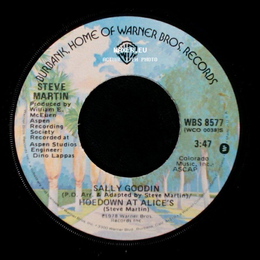 Steve Martin / Steve Martin And The Toot Uncommons - Sally Goodin / Hoedown At Alice's / King Tut side A