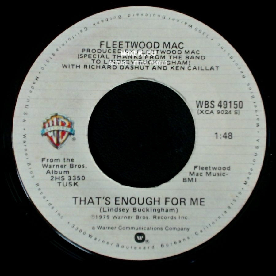 Fleetwood Mac - Sara / That's Enough For Me side B