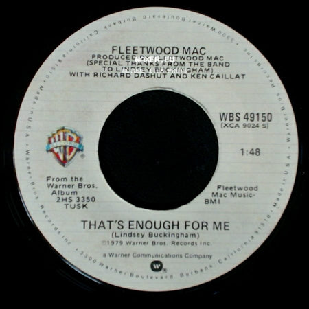 Fleetwood Mac - Sara / That's Enough For Me side B