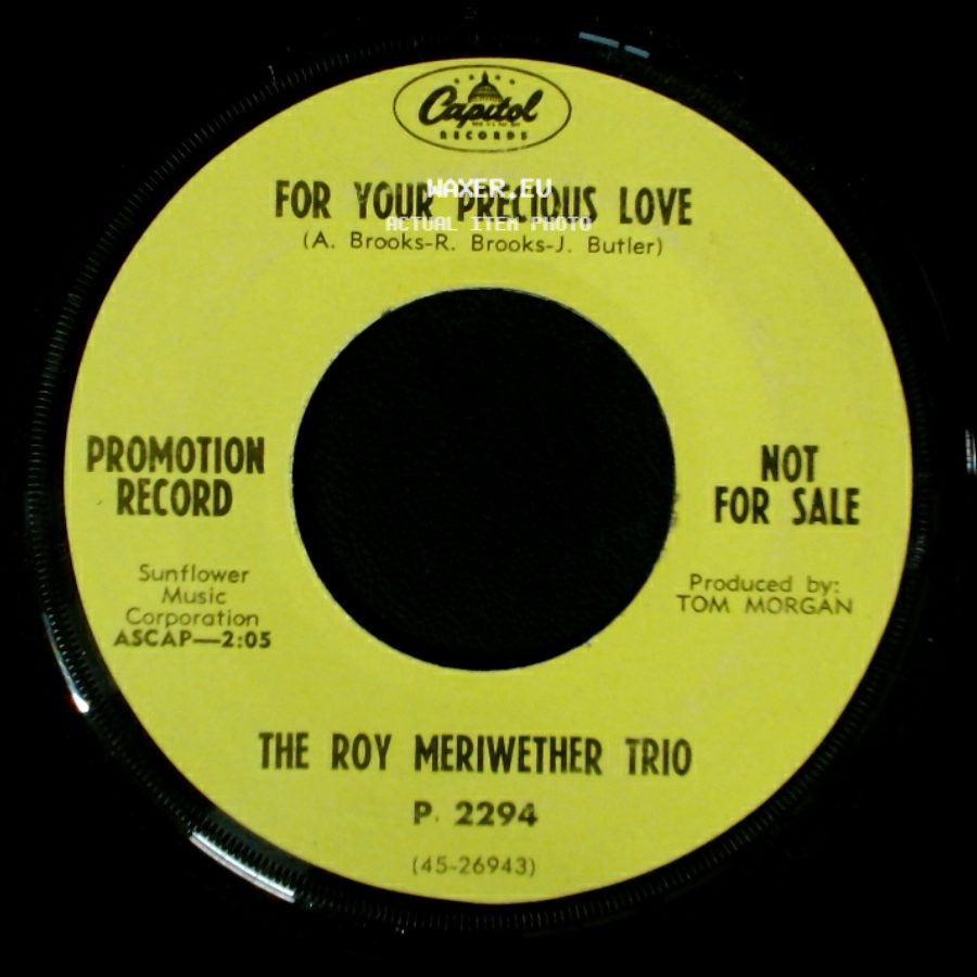 The Roy Meriwether Trio - Cow Cow Boogaloo / For Your Precious Love side B