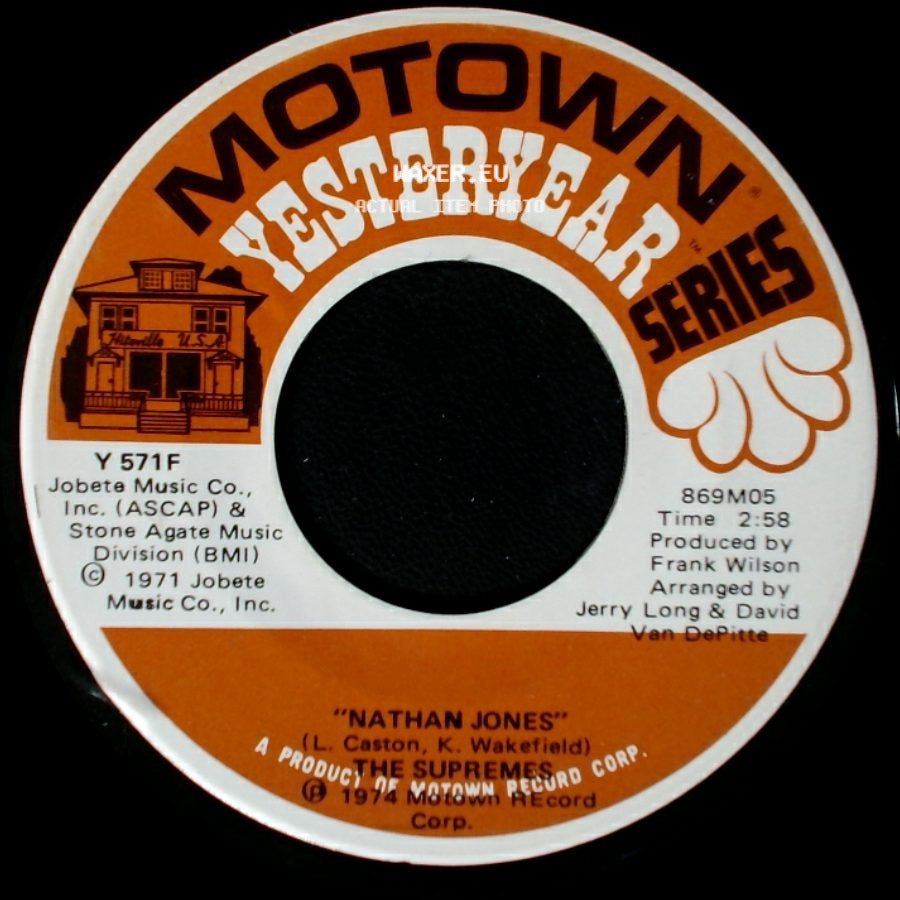 The Supremes - Bad Weather / Nathan Jones side B