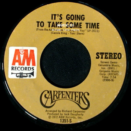 Carpenters - Flat Baroque / It's Going To Take Some Time side B