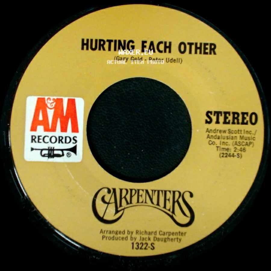 Carpenters - Hurting Each Other / Maybe It's You side A