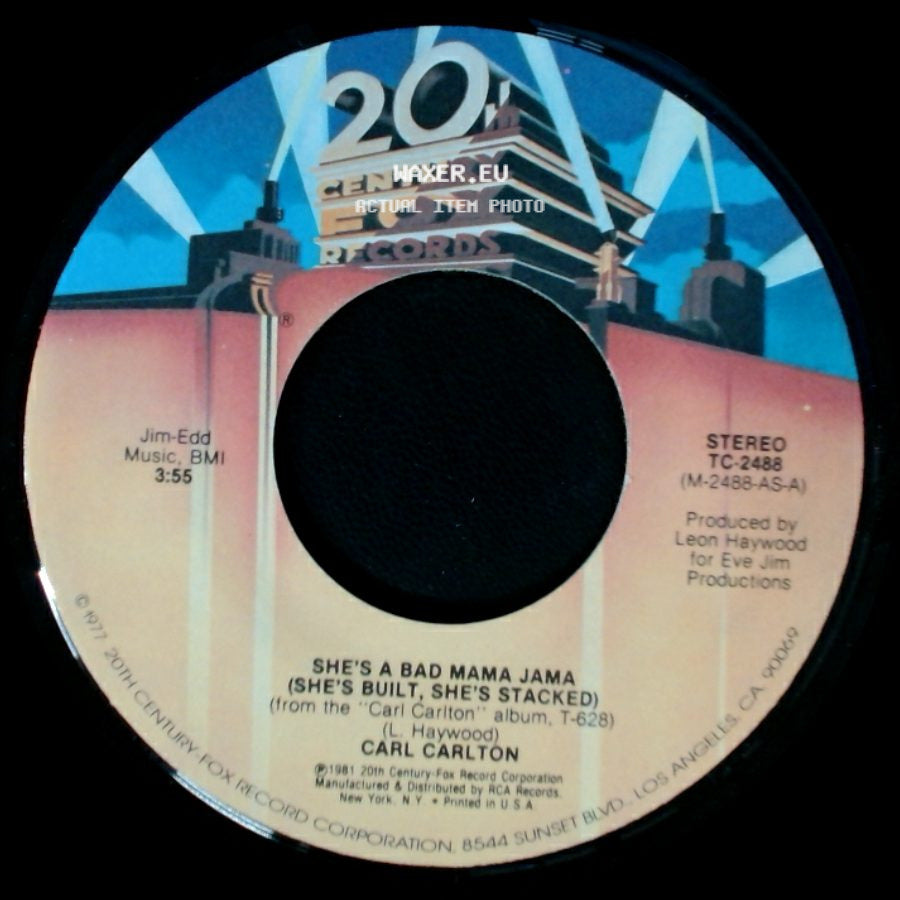 Carl Carlton - This Feeling's Rated X-Tra / She's A Bad Mama Jama (She's Built, She's Stacked) side B
