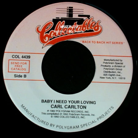 Carl Carlton - She's A Bad Mama Jama (She's Built, She's Stacked) / Baby I Need Your Loving side B