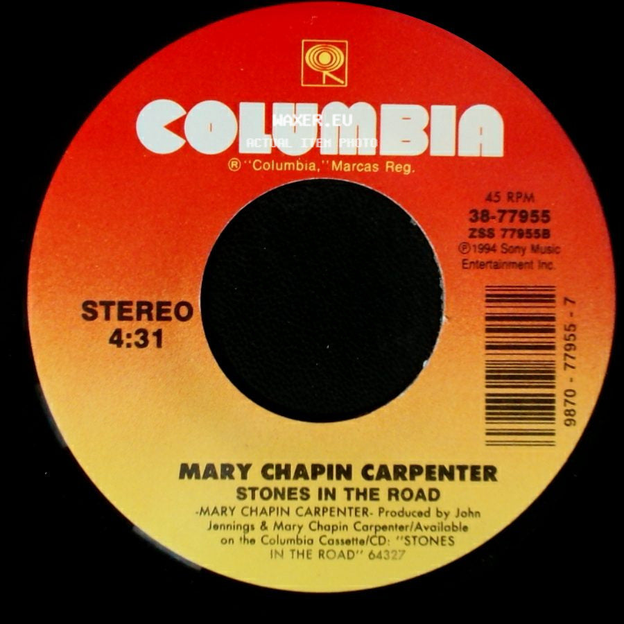 Mary Chapin Carpenter - Stones In The Road / Why Walk When You Can Fly side A