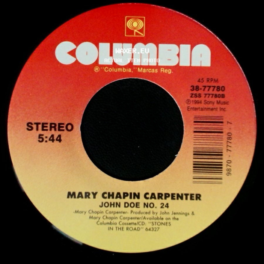 Mary Chapin Carpenter - Tender When I Want To Be / John Doe No. 24 side B