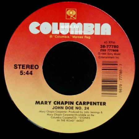 Mary Chapin Carpenter - Tender When I Want To Be / John Doe No. 24 side B
