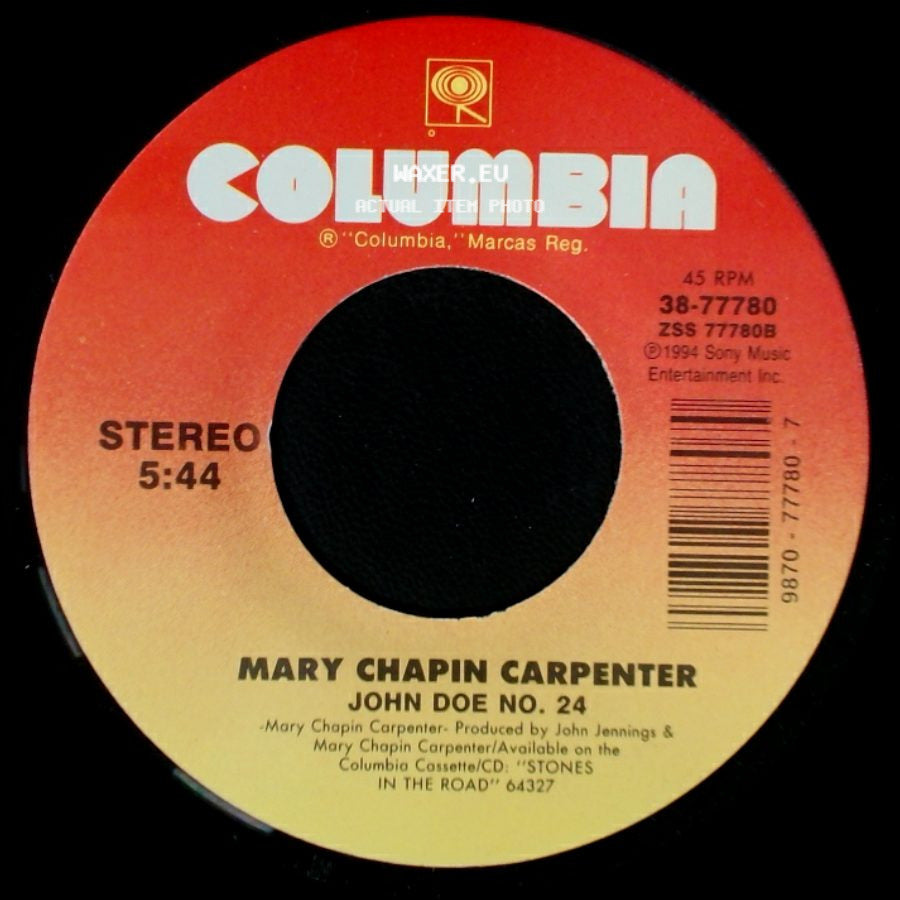 Mary Chapin Carpenter - Tender When I Want To Be / John Doe No. 24 side B