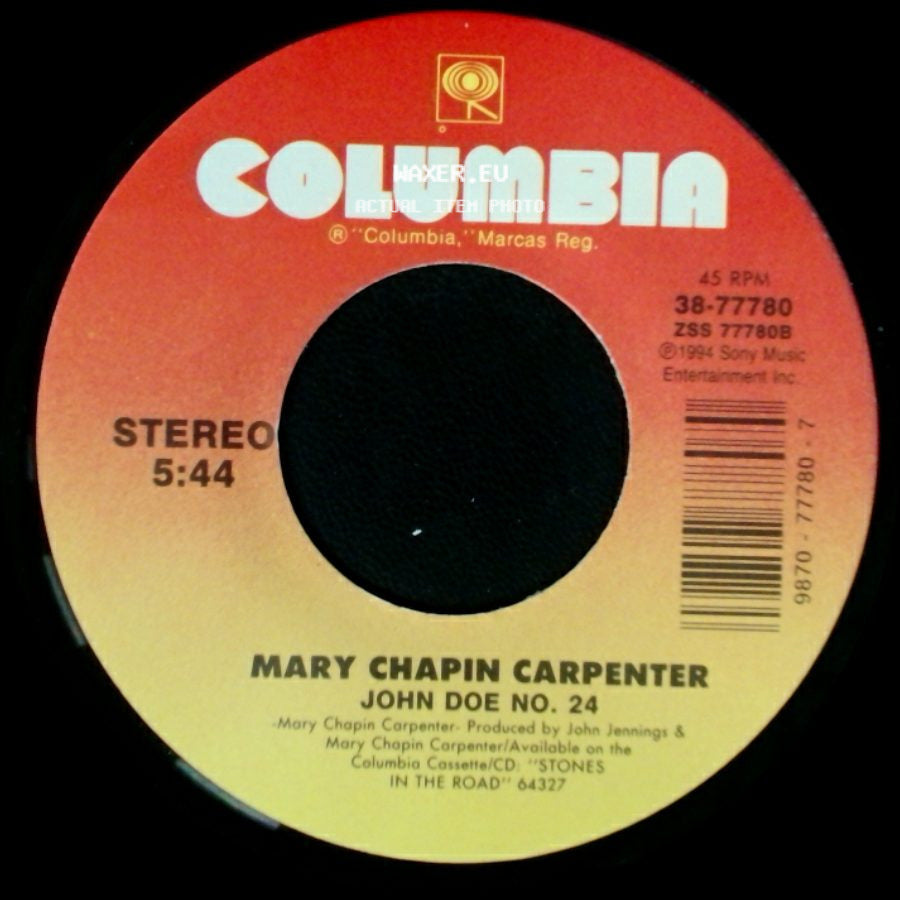 Mary Chapin Carpenter - Tender When I Want To Be / John Doe No. 24 side B