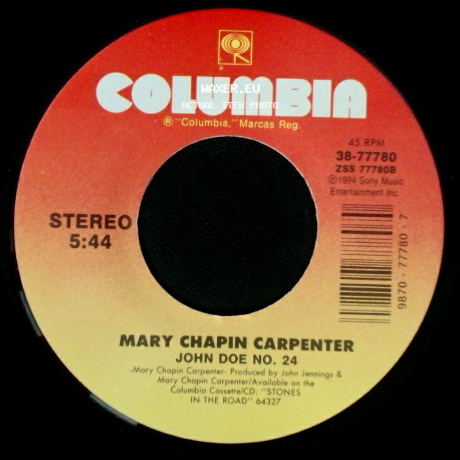 Mary Chapin Carpenter - Tender When I Want To Be / John Doe No. 24 side B