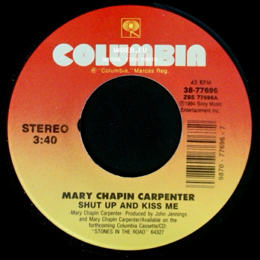 Mary Chapin Carpenter - Shut Up And Kiss Me / The End Of My Pirate Days side A