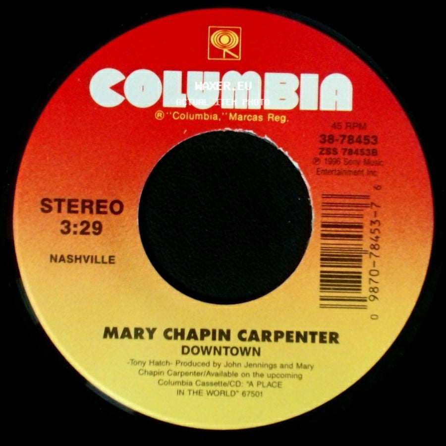 Mary Chapin Carpenter - Let Me Into Your Heart (Single Version) / Downtown side B