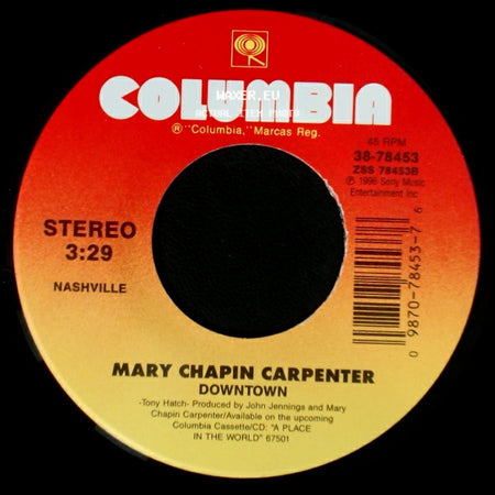 Mary Chapin Carpenter - Let Me Into Your Heart (Single Version) / Downtown side B
