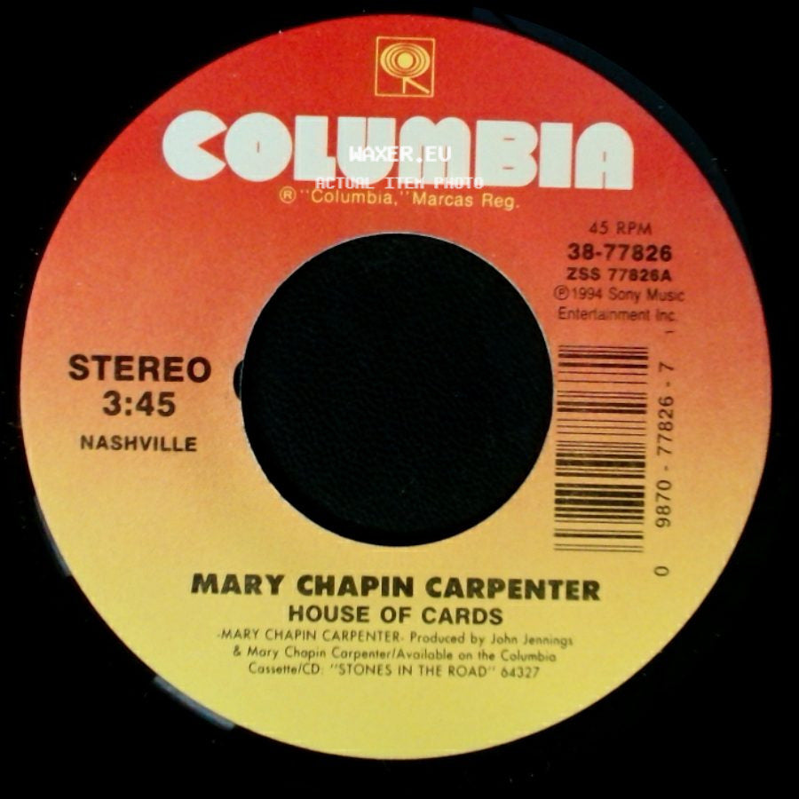 Mary Chapin Carpenter - House Of Cards / Jubilee side A