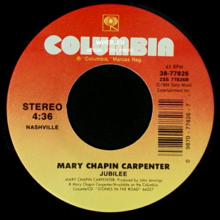 Mary Chapin Carpenter - House Of Cards / Jubilee side B