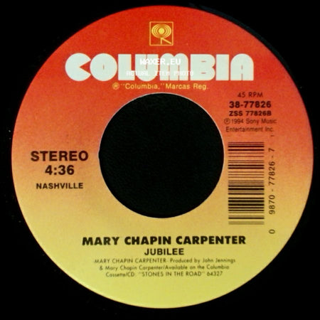 Mary Chapin Carpenter - House Of Cards / Jubilee side B