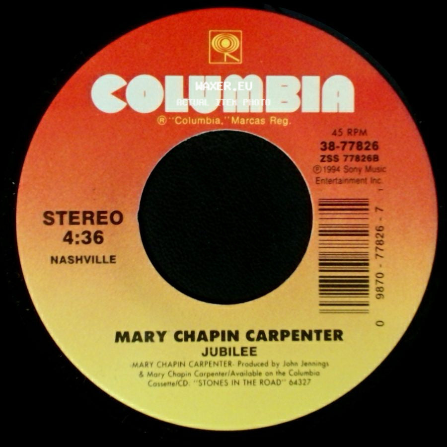 Mary Chapin Carpenter - House Of Cards / Jubilee side B