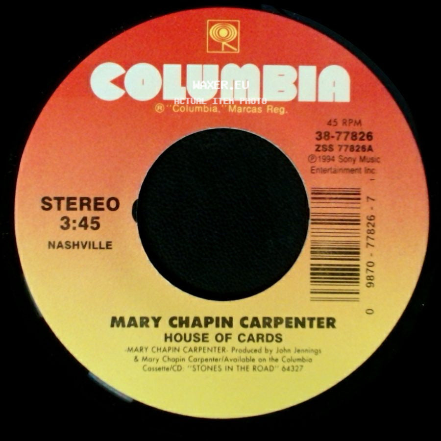 Mary Chapin Carpenter - House Of Cards / Jubilee side A