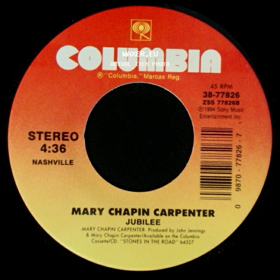 Mary Chapin Carpenter - House Of Cards / Jubilee side B