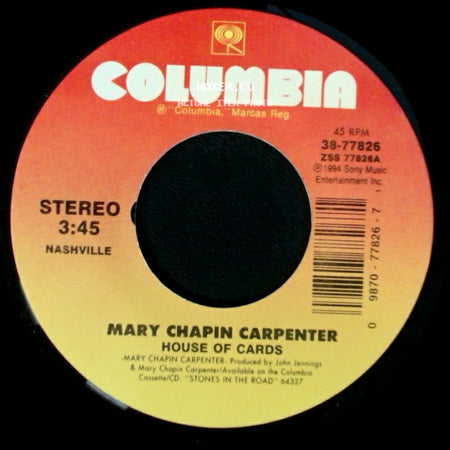 Mary Chapin Carpenter - House Of Cards / Jubilee side A