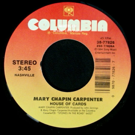 Mary Chapin Carpenter - House Of Cards / Jubilee side A
