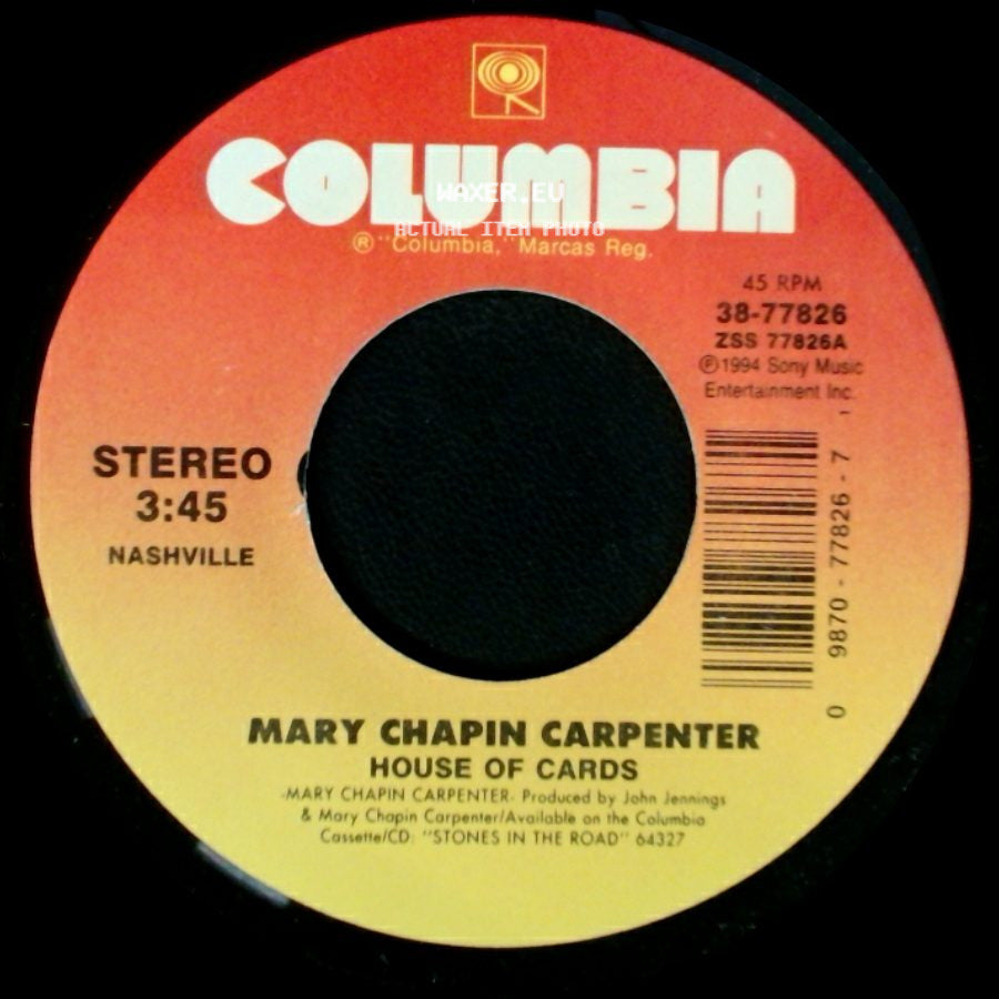 Mary Chapin Carpenter - House Of Cards / Jubilee side A