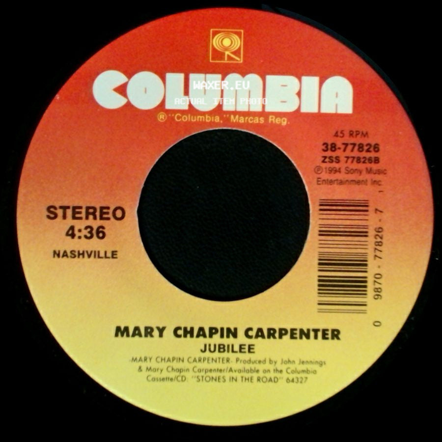 Mary Chapin Carpenter - House Of Cards / Jubilee side B