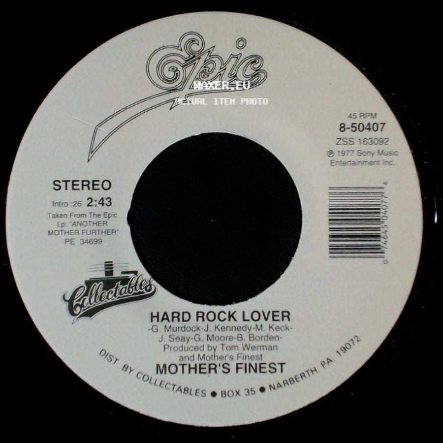 Mother's Finest - Hard Rock Lover / Baby Love side A