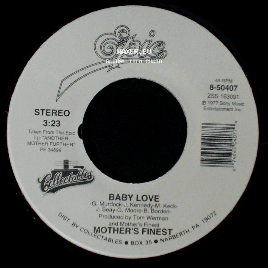 Mother's Finest - Hard Rock Lover / Baby Love side B