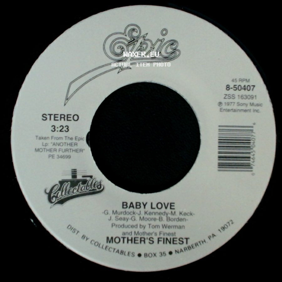 Mother's Finest - Hard Rock Lover / Baby Love side B