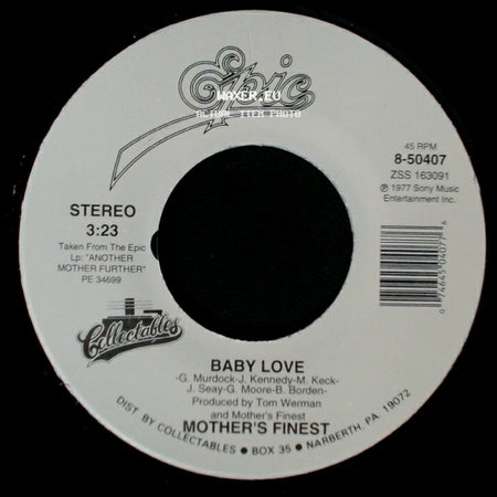 Mother's Finest - Hard Rock Lover / Baby Love side B