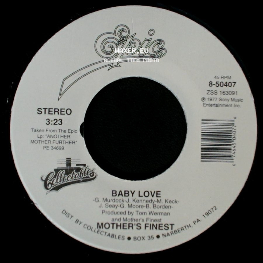 Mother's Finest - Hard Rock Lover / Baby Love side B