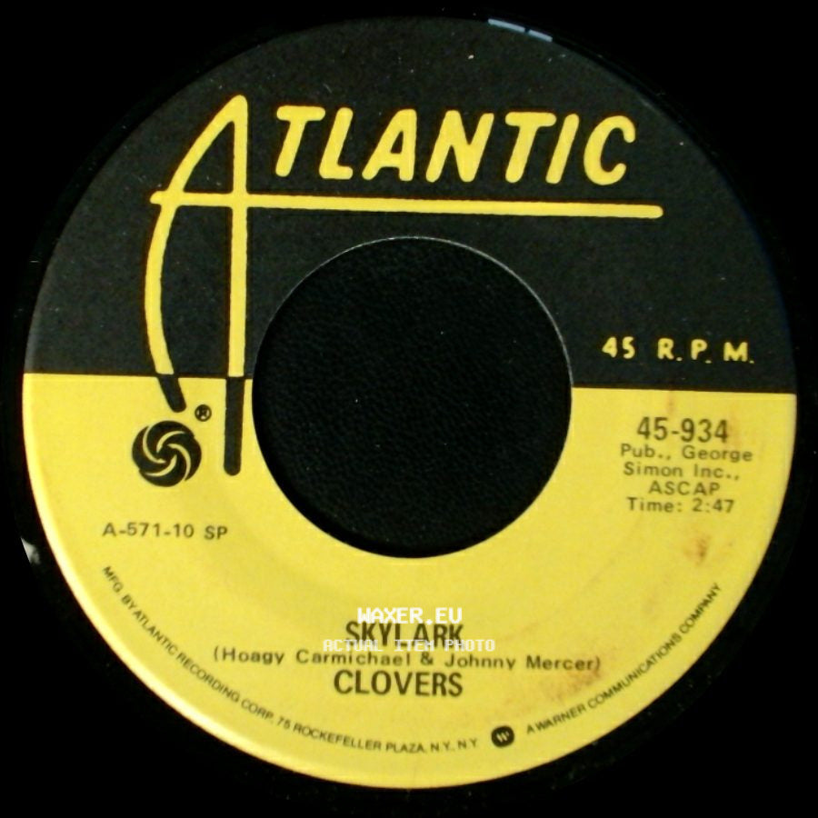 Clovers - Skylark / Don't You Know I Love You side A
