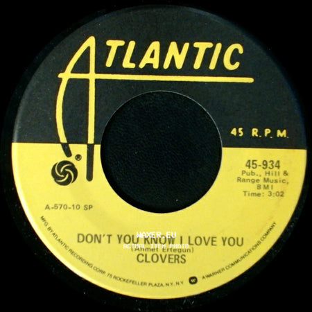 Clovers - Don’t You Know I Love You / Skylark side A