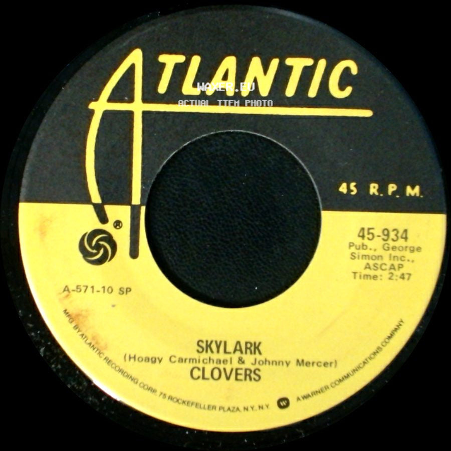 Clovers - Don’t You Know I Love You / Skylark side B